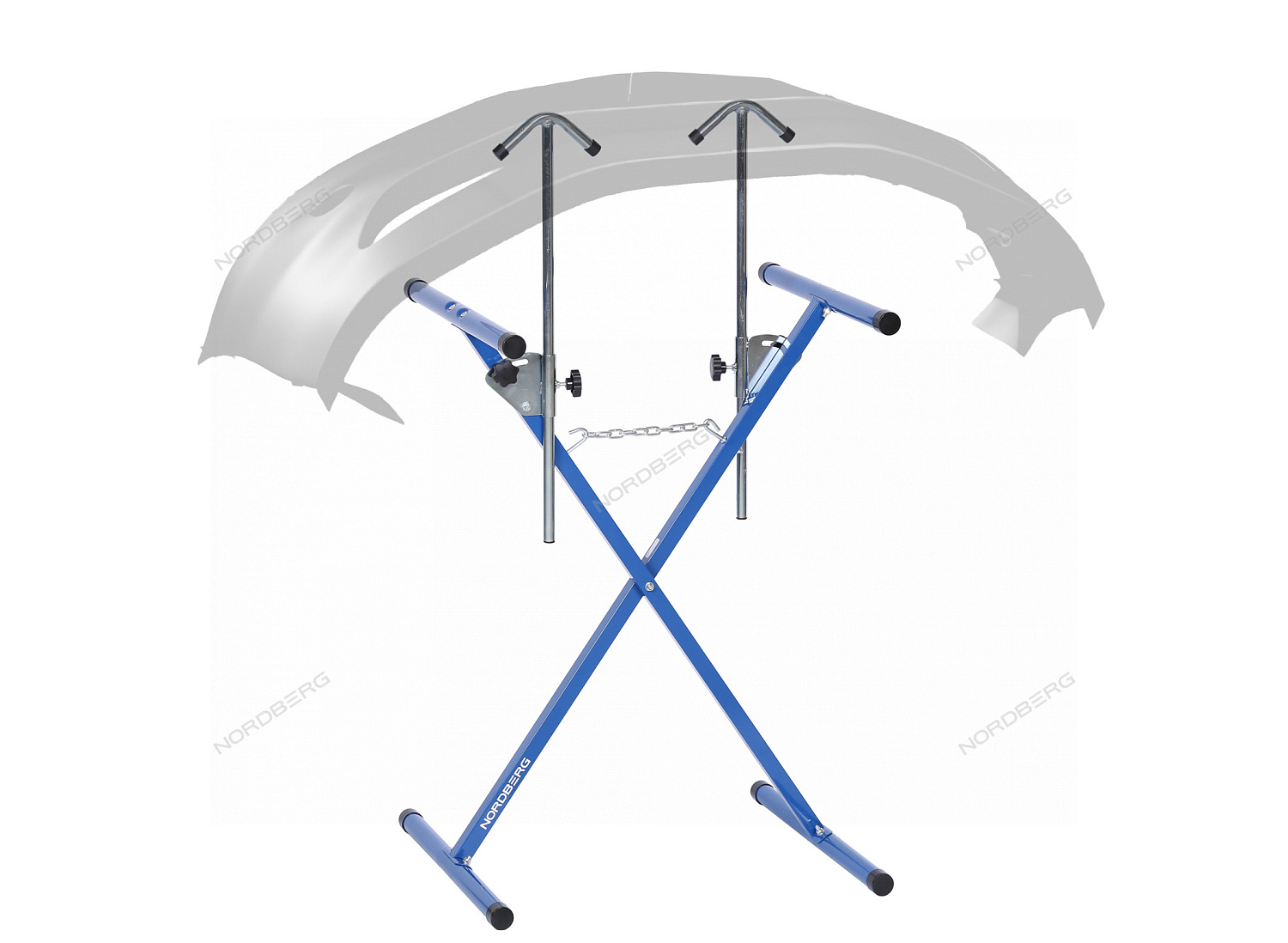 Стенд для покраски деталей Х-образный с регулируемыми держателями S3E